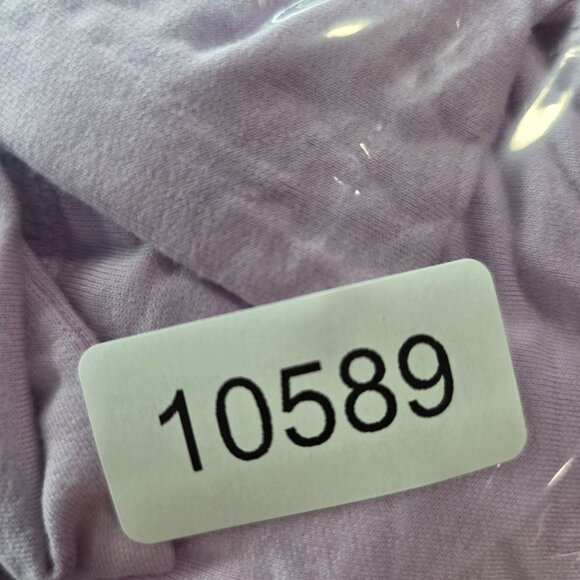 Womens Green Tea Lavender Cowl Neck Top Long Sleeve Rayon Blend Stretch Size L - Picture 7 of 7